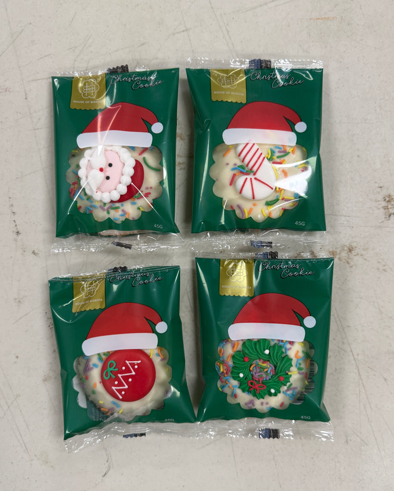 Individually wrapped Christmas Cookie